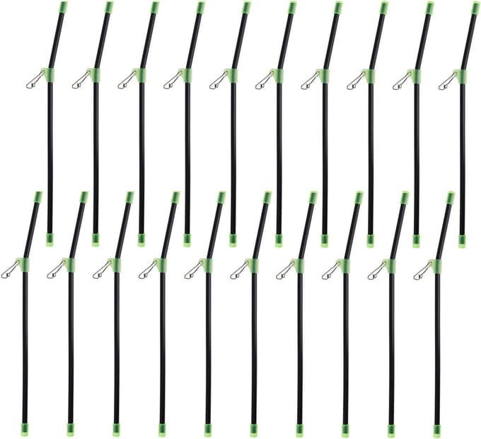 20 Stuks Anti-Tangle Trees voor Karpervisserij - Verstevigde Tangle Preventie Accessoires van Plastic, 20 cm Lang