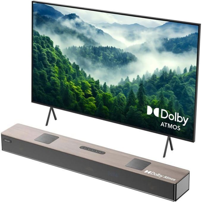 Soundbar - HIWILL - A502 - 400W - Dolby Atmos - Walnoothout met HDMI eARC/AUX