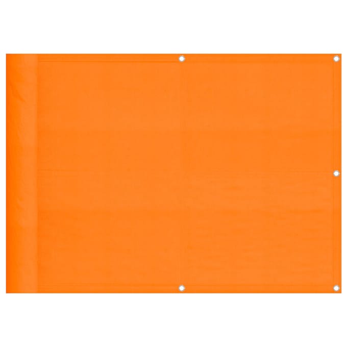 vidaXL Balkonscherm Oranje 75x800 cm 100% Polyester Oxford