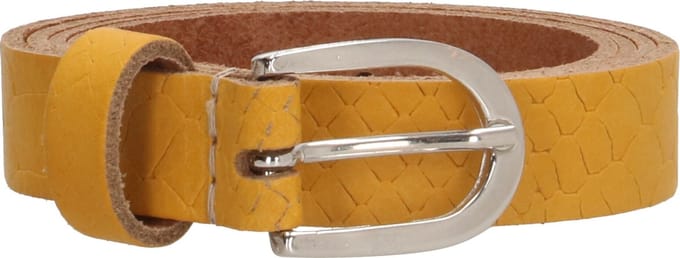 Old West Riem 2 cm Okergeel Croco | Maat 85