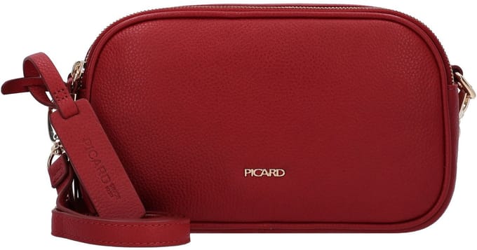 PICARD schoudertas Java Crossbody Bag Lipstick donkerrood