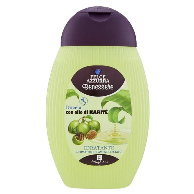 Gel douche doccia olio karite 250ml - felce azzurra