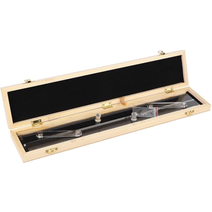 TFB 460 Boîte en Bois Règle Parallèle de Navigation Maritime pour Bateau beige