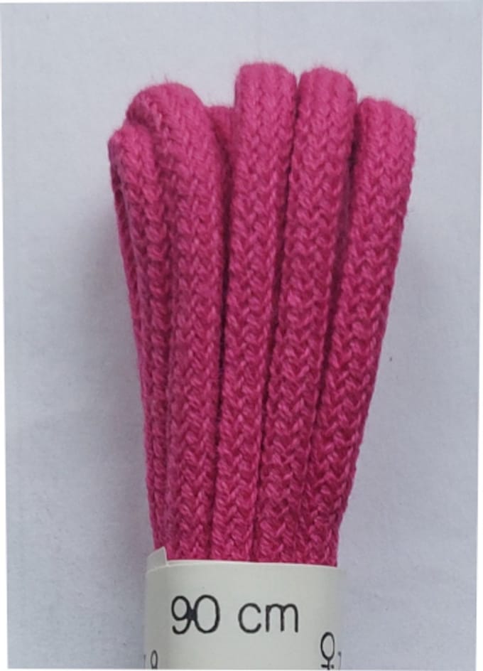 Ronilux Veter - Rose - Rond - Koord Veters - Lengte 90 cm - Dikte 4 mm - Schoenveter