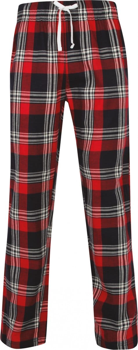 Skinnifit Men´s Tartan Lounge Pants SFM83 - Red-Navy Check - S