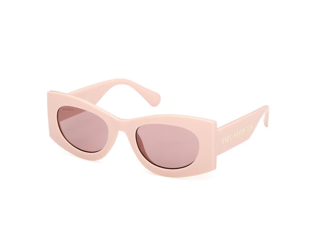 Max &co MO0131 Shiny light pink 52/22/140 WOMAN Zonnebrillen