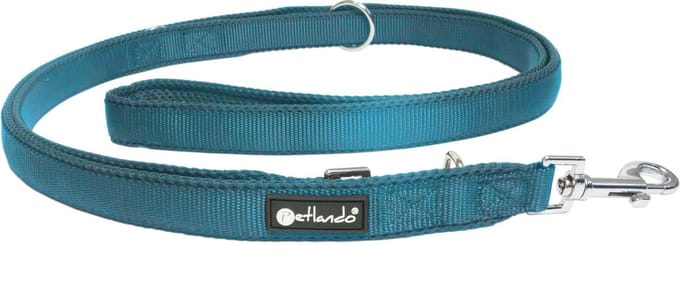 Petlando Trainingslijn Mesh Petrol - Hondenriem - 230x1.5 cm