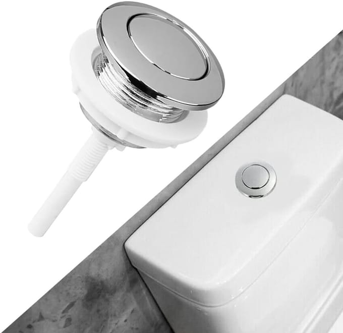 Toilet Spoelknop 38mm - Eenvoudige Push Button voor Toiletten