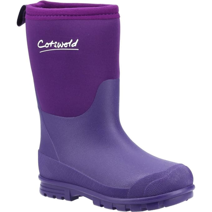 Cotswold Kinder/Kids Hilly Neopreen Wellington Laarzen (Paars)