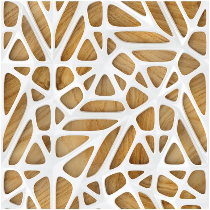 Behangsticker met houtdesign - 30x30cm