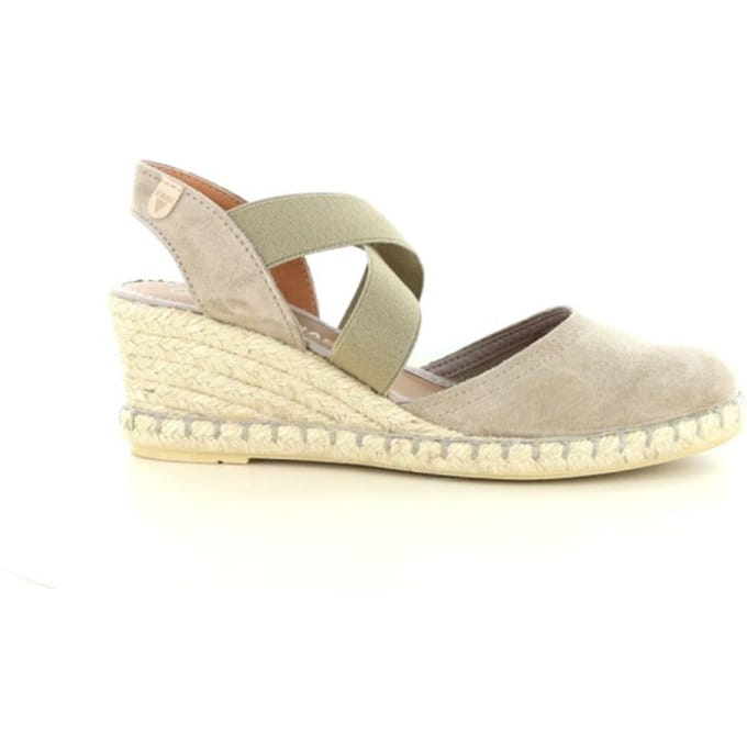 Verbenas Mila Sandalen Touwzool - Taupe - Maat 37