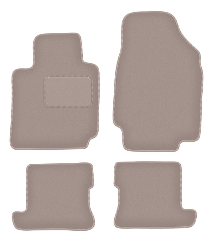 Beige veloursmatten voor: Nissan Micra K12 CC cabrio (2003-2010)