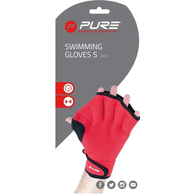Set van 2 paar zwemhandschoenen Pure2Improve