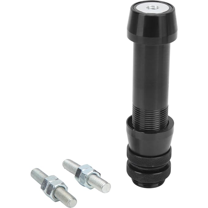 Support de moulinet pour pêche à l'arc Alliage d'aluminium Porte-moulinet pour pêche à la mouche pour arc compound arc recurve Noir