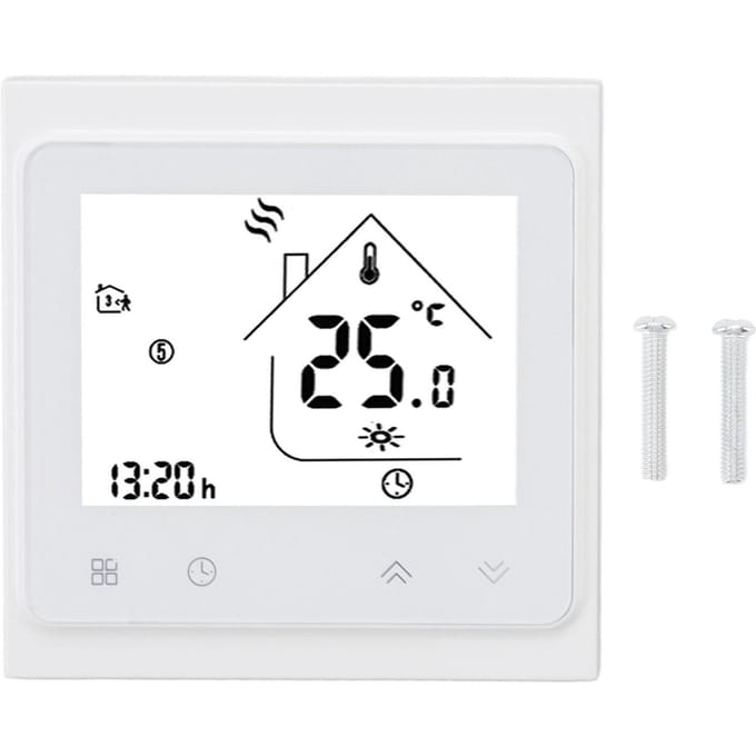 BHT 002GC Boiler Verwarming Programmeerbare Thermostaat Digitale Touchscreen Thermostaat met Groot LCD black