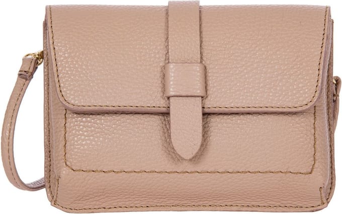 BRIC'S Leren Schoudertas Gondola Garofano Mini Purse Cameo Oud roze