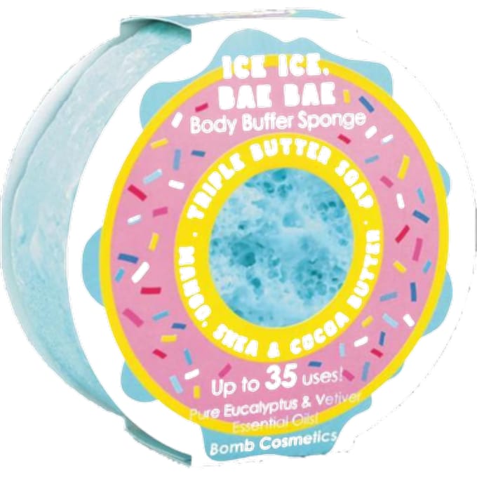 Bomb Cosmetics Ice Ice Bae Bae Body Buffer Zeep Spons
