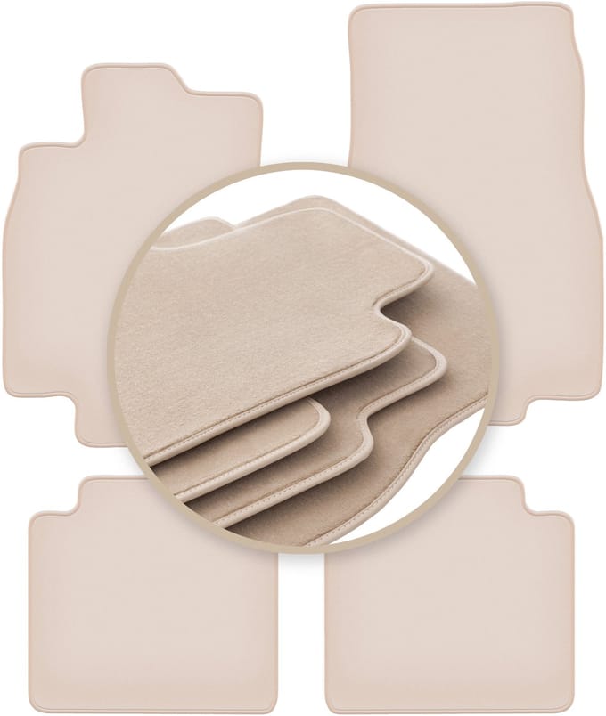 PREMIUM beige matten voor: Mercedes B-Klasse W245 hatchback 2005-2011