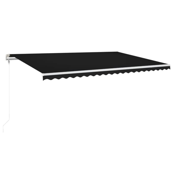 vidaXL - Luifel - automatisch - uittrekbaar - 500x350 - cm - antracietkleurig
