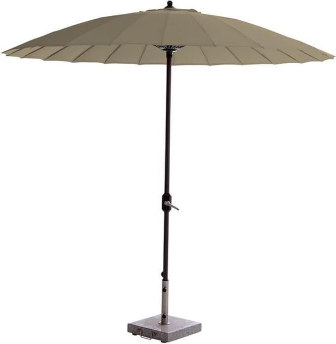 Manilla parasol - Ø250 cm - carbon black - taupe
