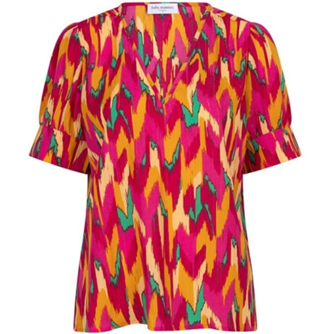 Lofty Manner Blouse Blouse Imani Qd01 810 Multi Color Print Dames Maat - XS