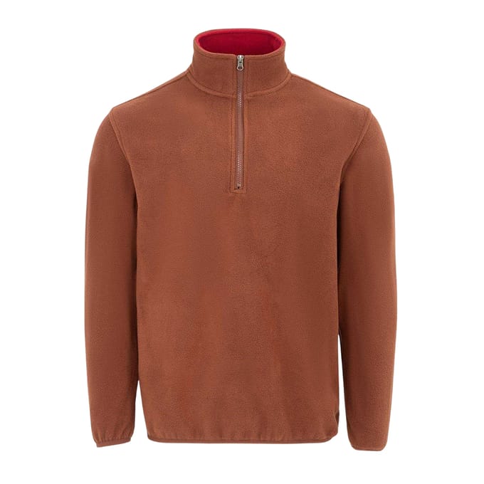 Donnay Heren Quarter Zip Fleecejack (Bruin)