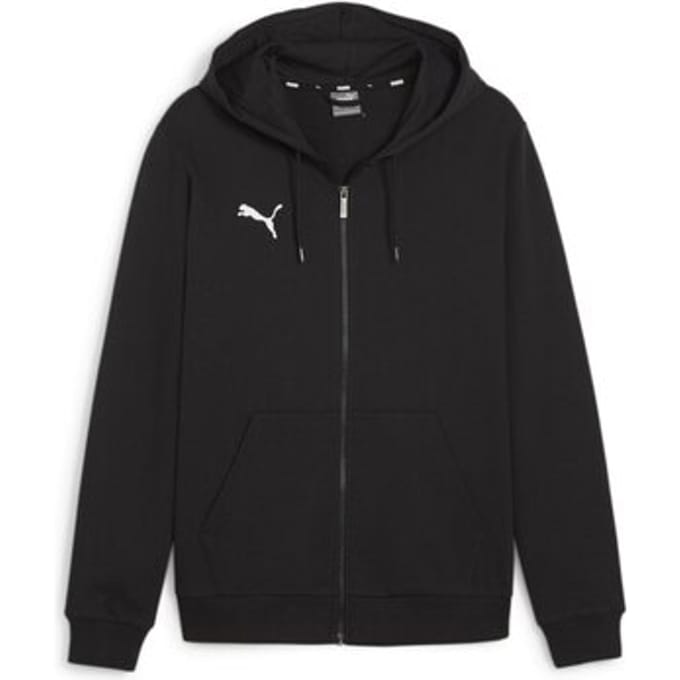 Puma Teamgoal Hooded Sweat Full Zip Heren - Zwart | Maat: S