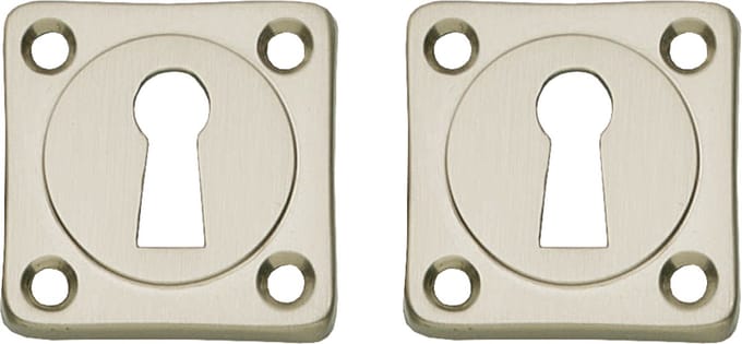 Intersteel Rozet sleutelgat vierkant nikkel mat