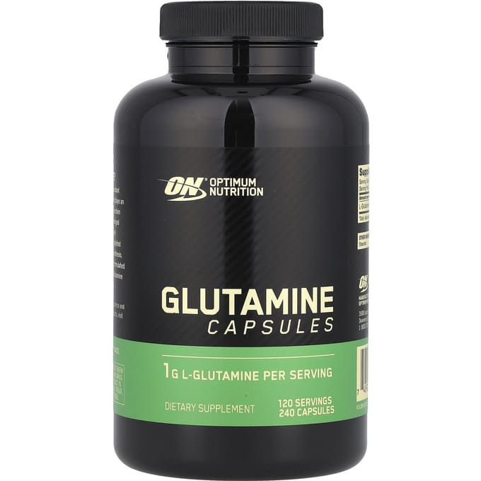 Optimum Nutrition, Glutamine, 1.000 mg, 240 Capsules (500 mg per capsule)