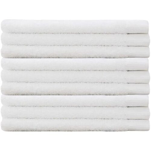 Cinderella Weekend Gastendoek - 34 x 50 cm - 550 g/m² - Hotelkwaliteit - Set van 9 - Wit