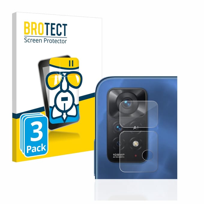 Screenprotector 3 Stuks voor Xiaomi Redmi Note 11 Pro 5G (ALLEEN Camera Lens) Beschermglas transparant