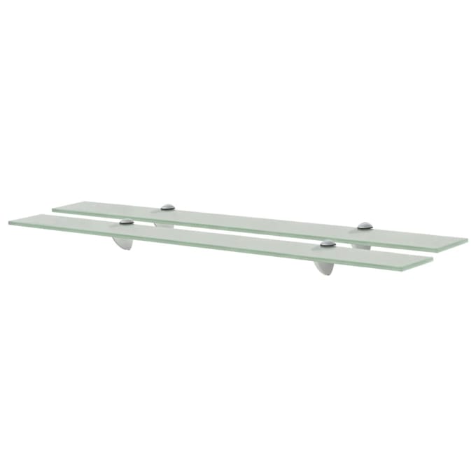 vidaXL - Schappen - zwevend - 2 - st - 80x10 - cm - 8 - mm - glas