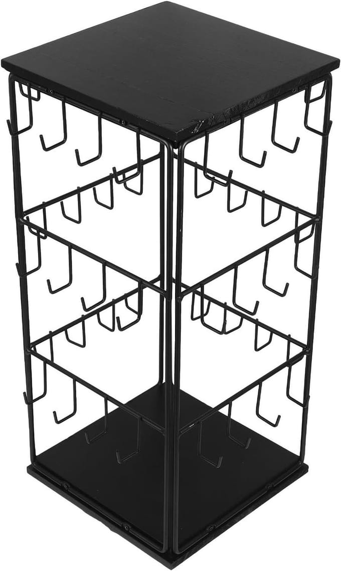Sieradenhouder - Organizer - Sieraden Presenteren - Draaibaar Ontwerp - 40 x 18.5 cm - Zwart