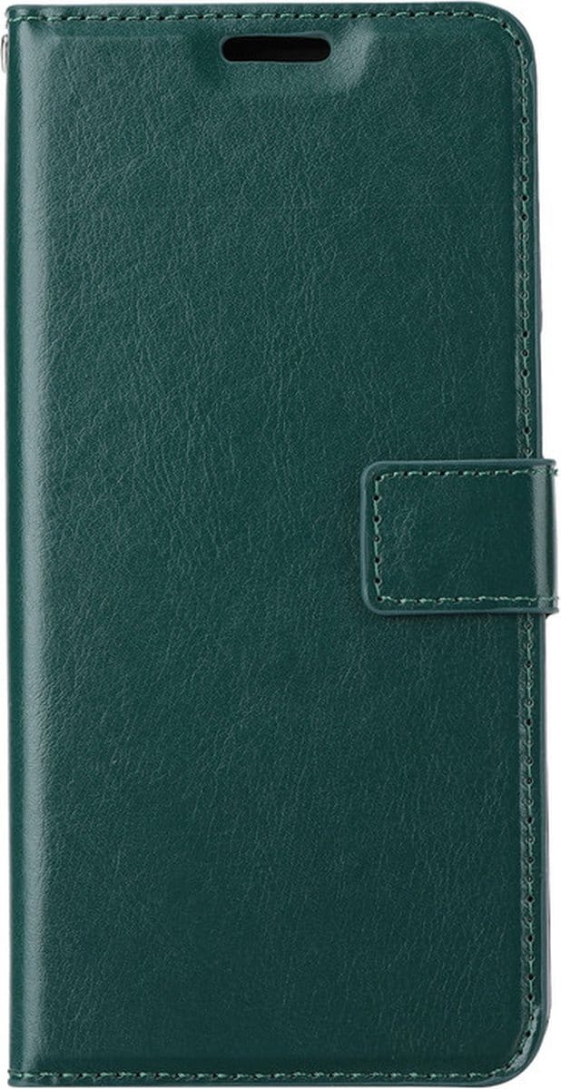 iPhone 7 Plus / 8 Plus Telefoonhoesje - Bookcase - Ruimte voor 3 pasjes - Kunstleer - SAFRANT1 - Donkergroen