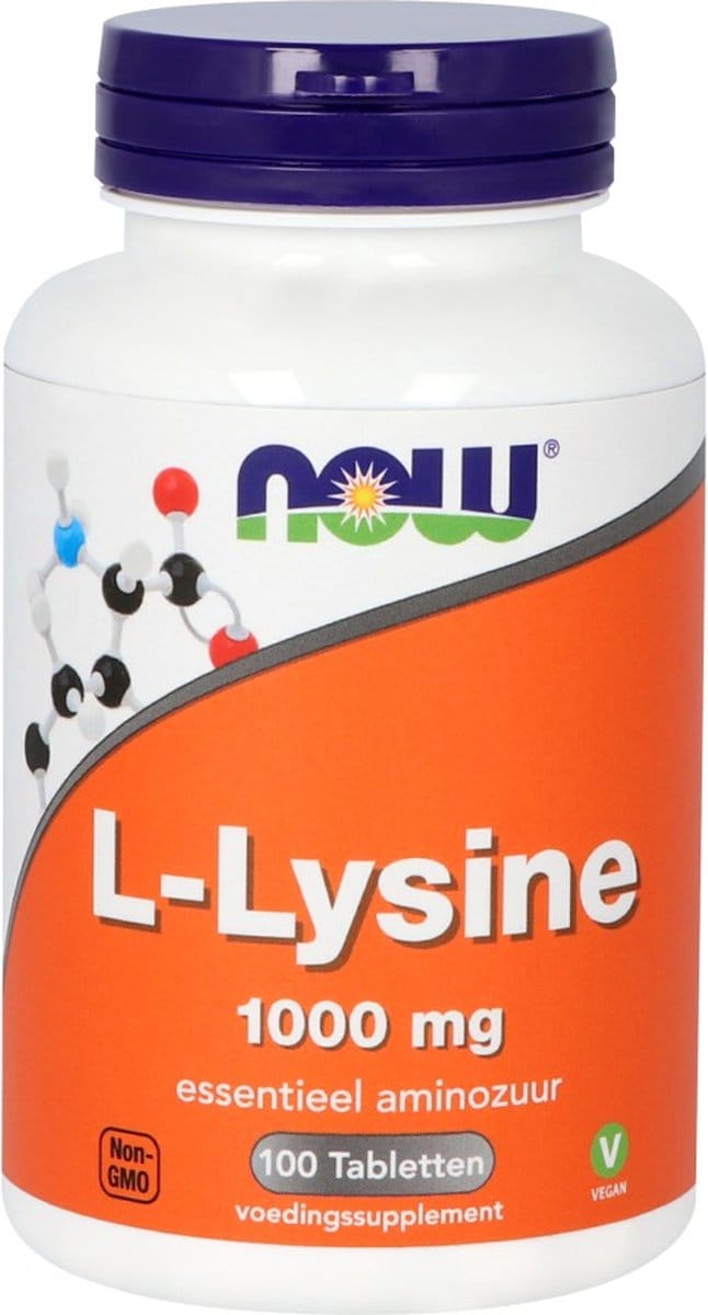 Now Foods - L-Lysine 1000 mg - Aminozuren - 100 Tabletten