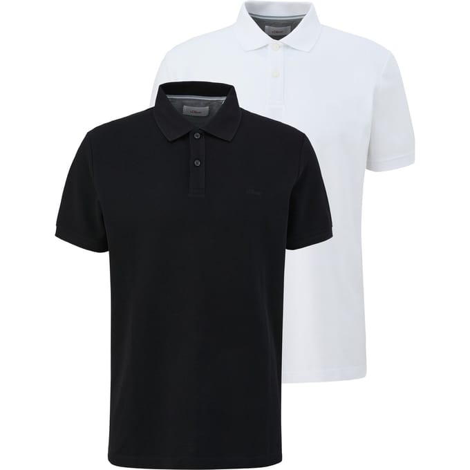 s.Oliver Poloshirt Basic Poloshirt Set van 2