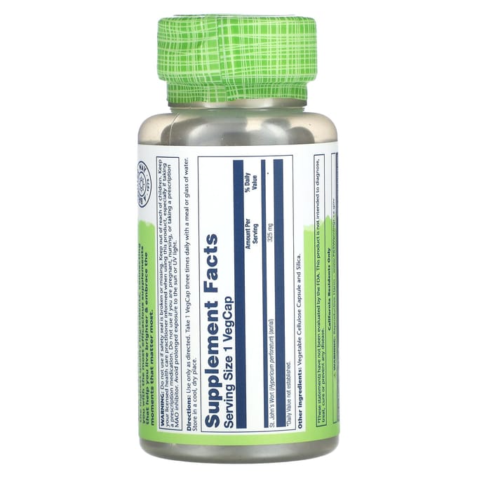 Echte Kruiden St. Sint-Janskruid, 325Mg, 100 Vegetarische Capsules
