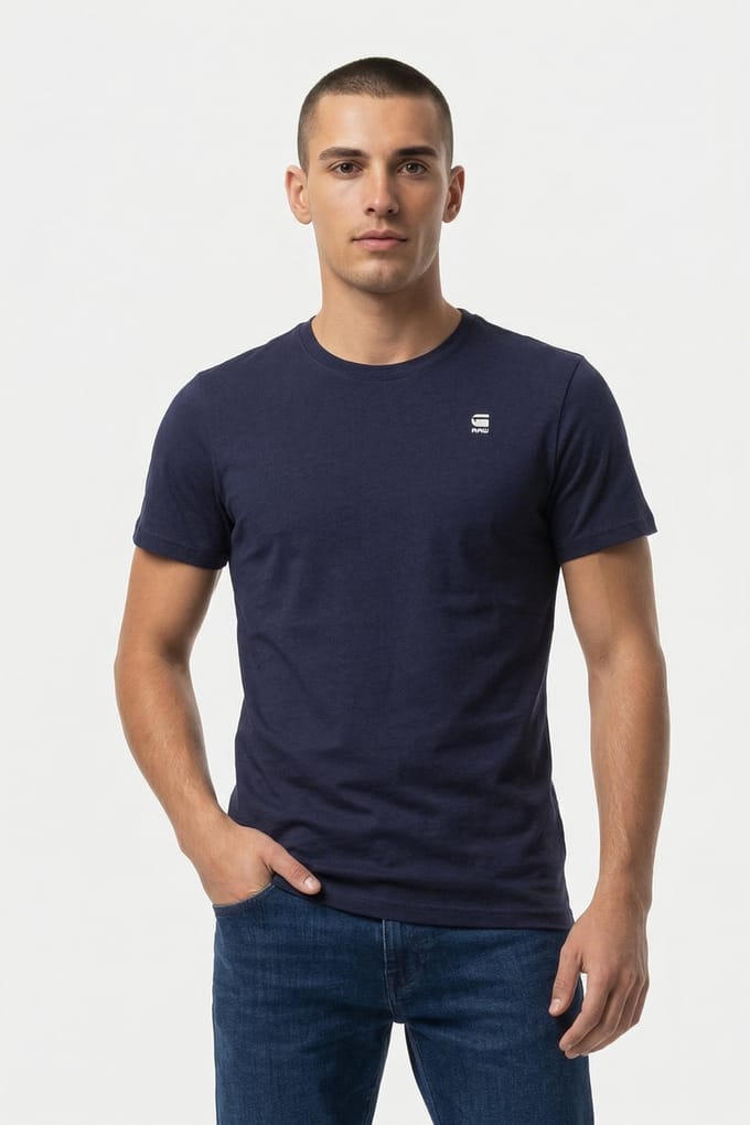 G-Star Graw Slim R T S/s Sartho Blue Taglia: M | Magliette basic Outlet | Uomo | Blu
