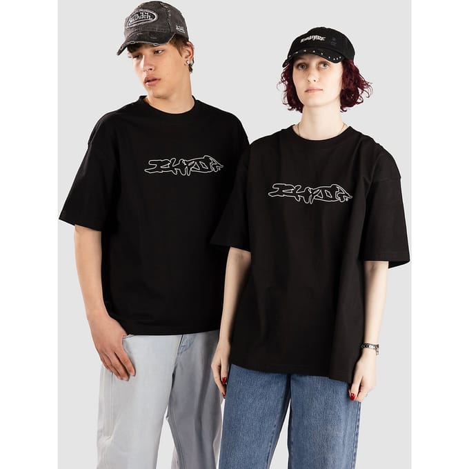 ICHPIG Distort T-Shirt zwart