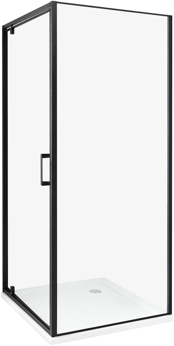 DARLI - Douchecabine - Zwart - 80 x 80 x 185 cm - Veiligheidsglas