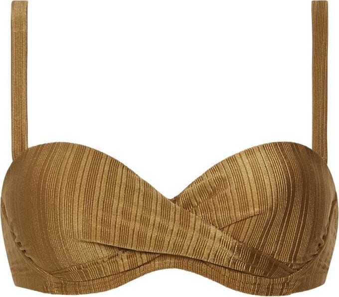 Beachlife Dull Gold Bikinitop met beugel Dames - Maat 42F