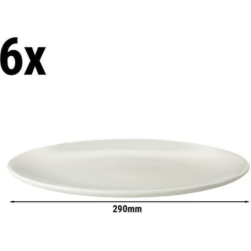 GGM Gastro (6 Stück) LUX - Coupe Teller Maastricht - flach - Ø 290mm - Elfenbein