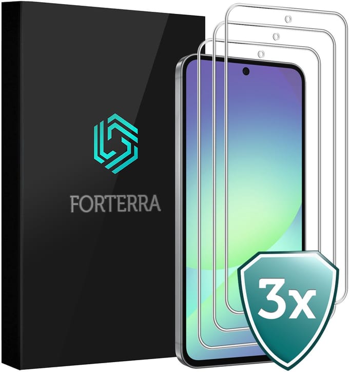 Screenprotector 3 Stuks - Geschikt voor Samsung Galaxy A56 - Extra Sterk - Beschermglas - Gehard Glas - Tempered Glass - Screen Protector