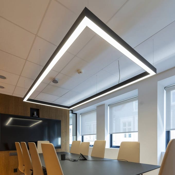 The Light Group SLC LED hoekconnector Klik rechts, AC, zwart