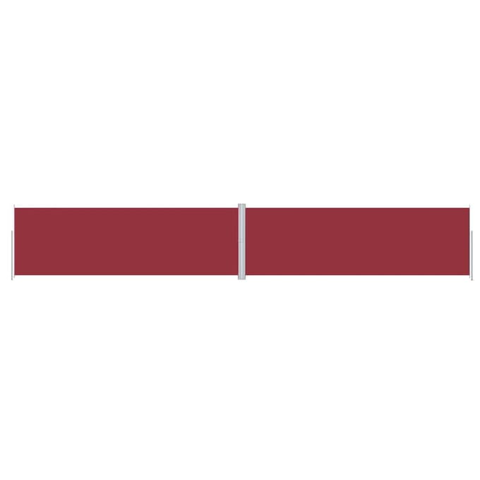 vidaXL - Windscherm - uittrekbaar - 200x1200 - cm - rood