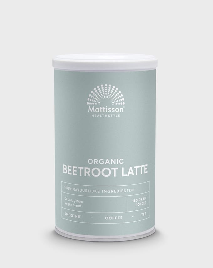 Mattisson - Biologische Beetroot Latte - Gember Cacao - 160 Gram