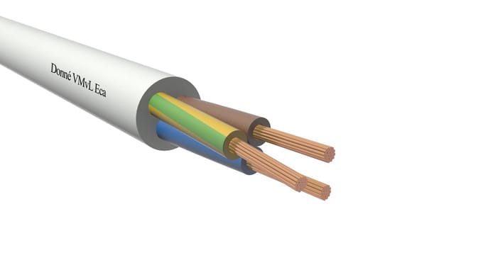 VMVL Eca Zwarte Vinyl Kabel 2x1mm² 100M - D09422 [100 Meters]