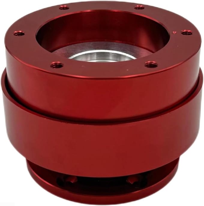 Stuurwiel Adapter - Hub Connector - Race Simulators - Snel Ontkoppelingssysteem - 9 x 9 x 9 cm - Rood
