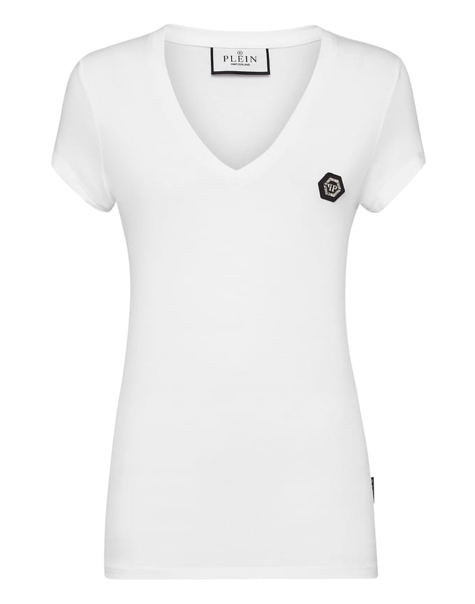 T-Shirt V-Hals Hexagon