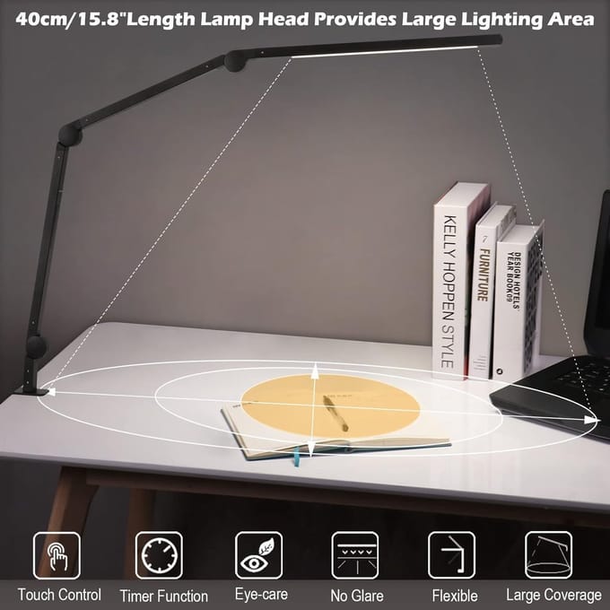 Desk Lamp - Space Saving - Desk Lamp -Bureaulamp